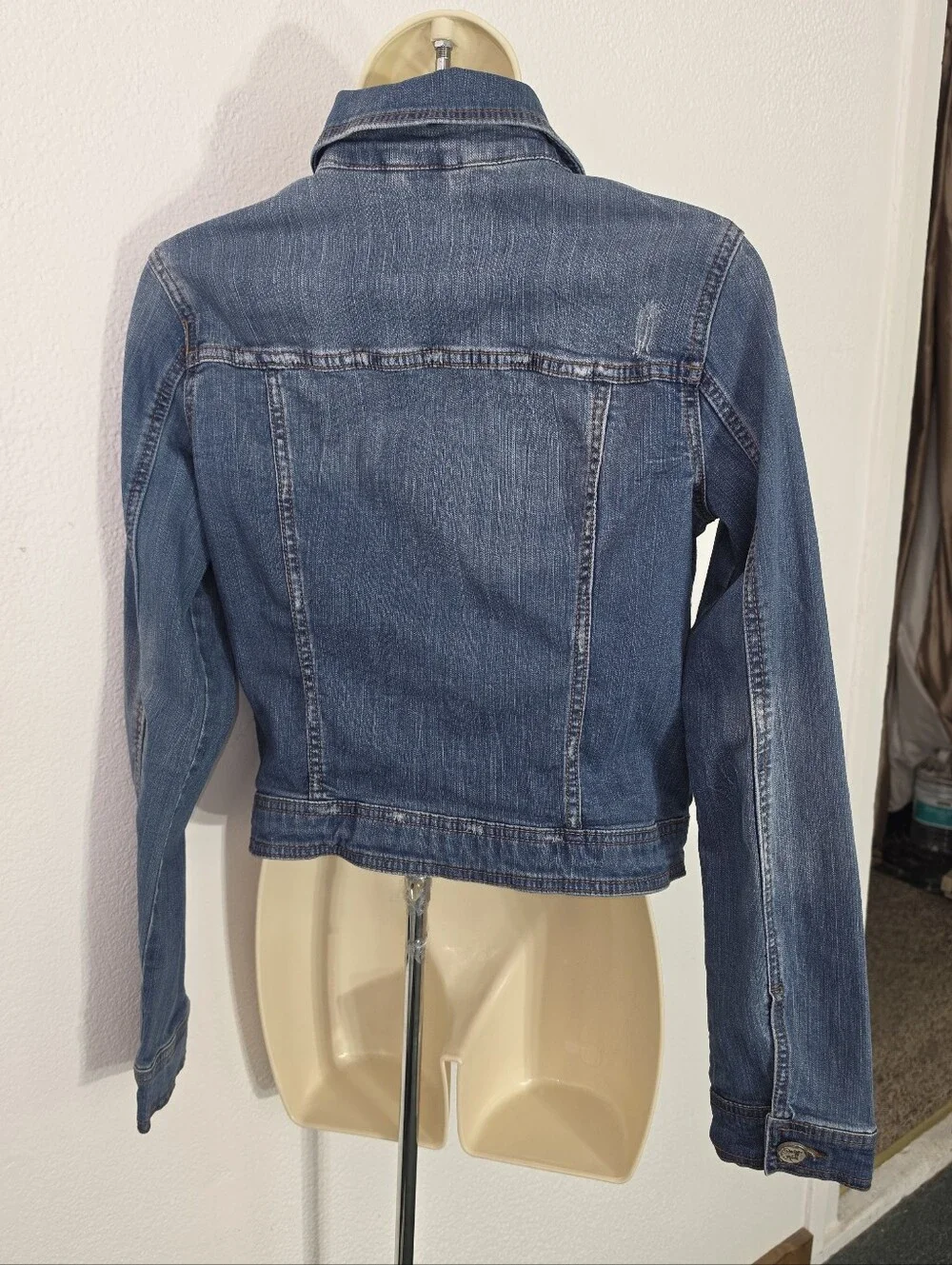 Indigo Rein Jacket Classic Trucker Cotton Blend Jean Youth Blue Size XL